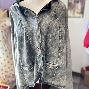 Aratta Silent Journey Embroidered Velvet Jacket – Boho Chic – Size XL